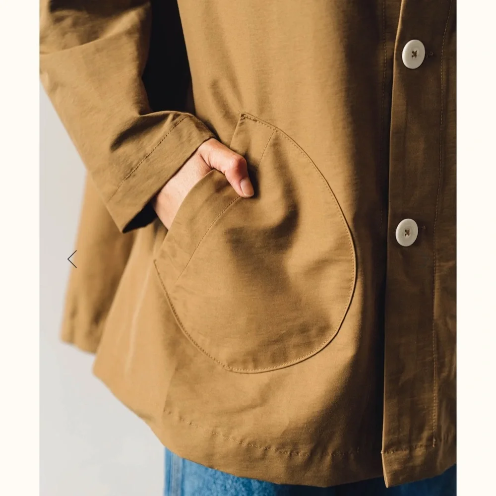 Jesse Kamm Japanese weather cloth jacket Tobacco - small - Picture 6 of 16